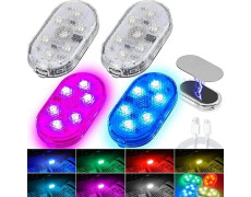 Світильник акумуляторний RGB 2 штуки для салону авто, автономне освітлення підвісна магніт лампа нічник