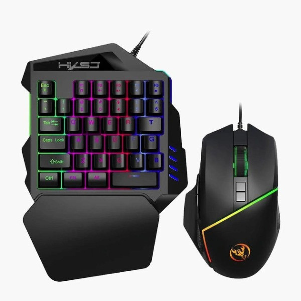 Проводной игровой набор клавиатура и мышь 198I G506 для настольного ПК Black