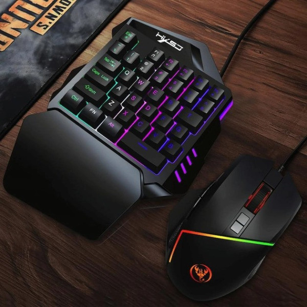 Проводной игровой набор клавиатура и мышь 198I G506 для настольного ПК Black