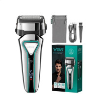 Электробритва аккумуляторная для лица Shaver VGR V-333 шейвер для сухого и влажного бритья