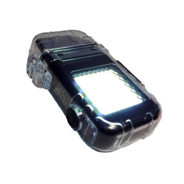 Электроимпульсная спиральная USB зажигалка с фонариком и влагозащитой 9258