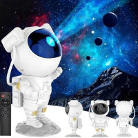 Дитячий лазерний нічник проєктор Космонавт зоряного неба Sky Star Astronaut Lamp з пультом ДК