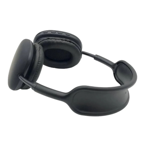 Полноразмерные накладные стерео наушники P9 Pro Max Bluetooth с микрофоном, складные, бело-черные