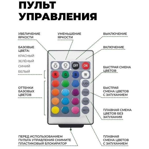 Ночник силиконовый Малыш облако RD-26 с LED подсветкой и пультом дистанционного управления