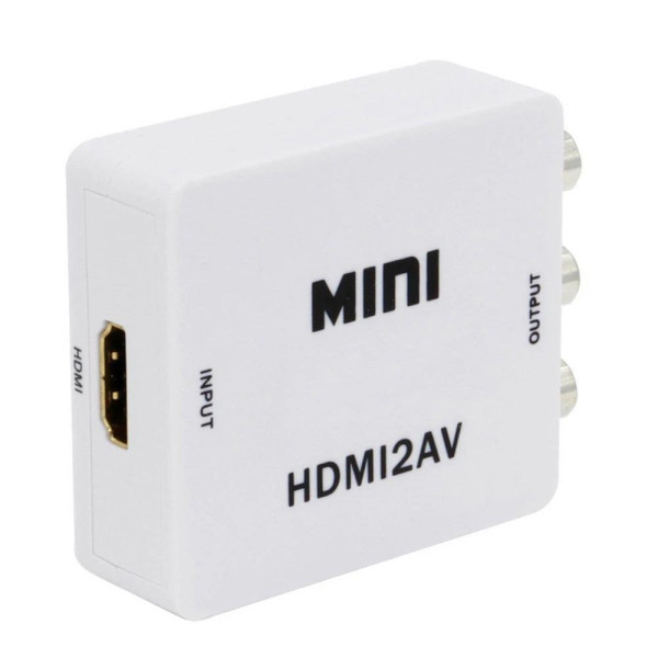 Конвертер HDMI в RCA (AV) CVBS с поддержкой видео и аудио 1080P HDV-610 AV-001 White