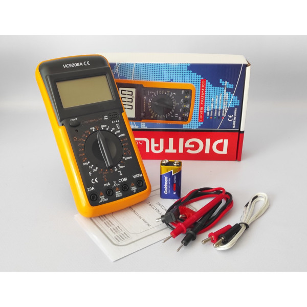 Универсальный цифровой мультиметр тестер-вольтметр Digital DT9208A