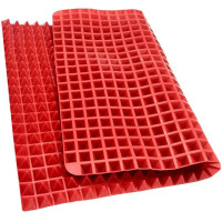 Силиконовый коврик для выпечки запекания Пирамидка 16,25х11,5 см Pyramid Pan Red