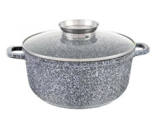 Казан каструля з гранітним покриттям UNIQUE UN-5212 1.25 л з кришкою 26*12см