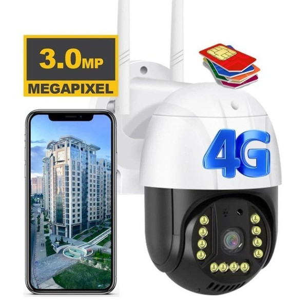 Уличная IP-камера видеонаблюдения C15 4G PTZ с разрешением 1080p и приложением, датчик движения, режим день/но