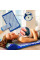 Массажный коврик с валиком Acupressure Mat для снятия стресса и уменьшения боли прямоугольной формы