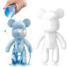 Набір для творчості 23 см флюїдний Креативний ведмедик DIY creative fluid bear з набором фарб