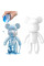 Набір для творчості 23 см флюїдний Креативний ведмедик DIY creative fluid bear з набором фарб