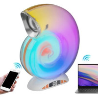 Настільна лампа з RGB-підсвіткою і Bluetooth-колонкою з годинником Little Sea Shell L39