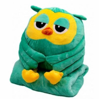 М'яка іграшка плед 3 в 1 Happy Baby Сова 40 см