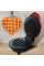 Мини-вафельница с антипригарным покрытием в форме сердца Waffle Maker электрическая