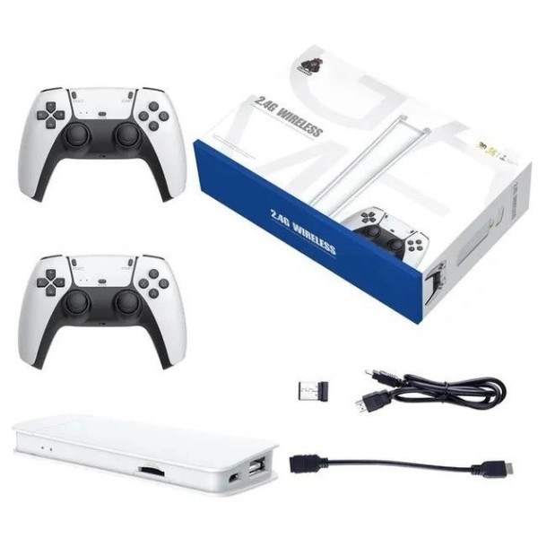 Портативная детская игровая приставка M15 4K 64GB с 20000 играми и двумя беспроводными контроллерами