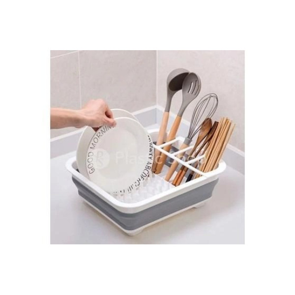 Настольная складная силиконовая сушилка для посуды Kitchen Craft