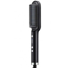 Гребінець випрямляч для волосся з турмаліновим покриттям Hair Straightener HQT-909 B Black