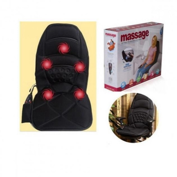 Массажная накидка на сиденье авто HB Massage Robot Cushion Pro с подогревом и 5 режимами вибрационного массажа