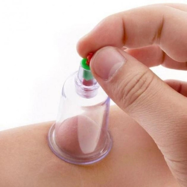 Банки вакуумні для масажу з вакууматором 6 штук вакуумний масажер із насосом