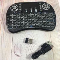 Мини клавиатура с  подсветкой и тачпадом   для Android TV BOX UKC MWK08/i8 LED