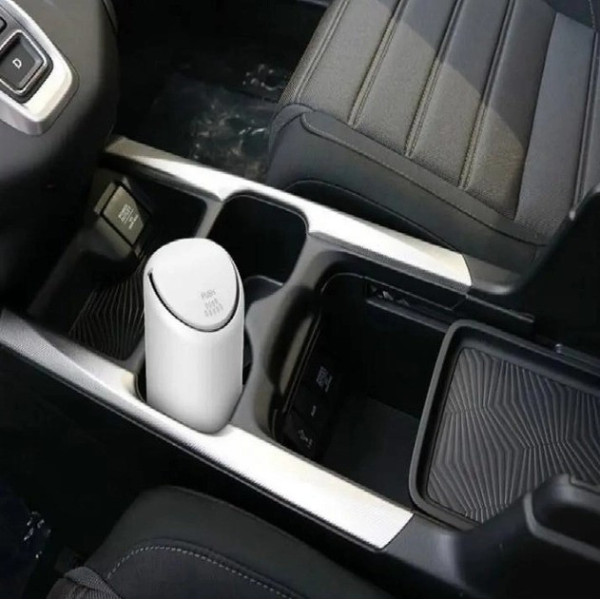 Миниатюрное автомобильное мусорное ведро из силикона с крышкой Trash Can 15х7 см
