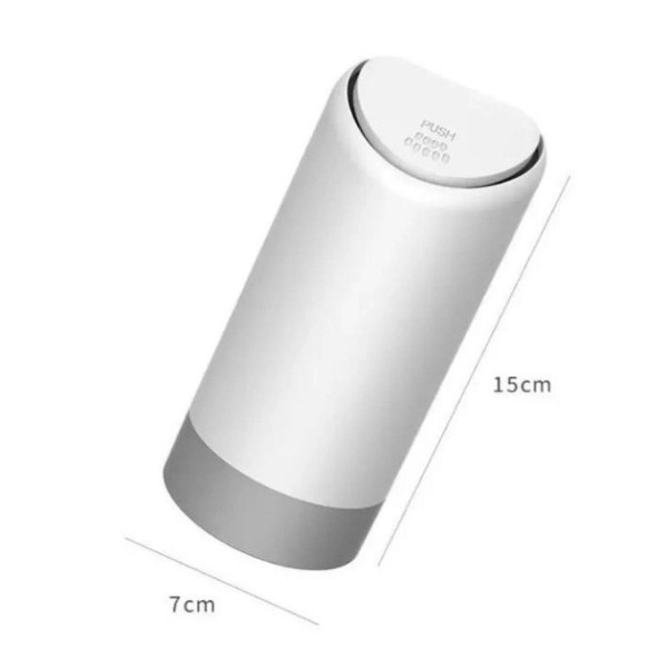 Миниатюрное автомобильное мусорное ведро из силикона с крышкой Trash Can 15х7 см