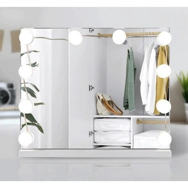 Лампочки LED для гримерного зеркала Vanity Mirror Lights, 10 шт, 3 режима свечения