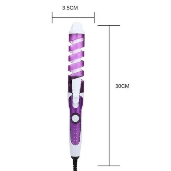 Спиральная плойка для завивки волос Perfect Curl Rizhen RZ118 с терморегулятором от сети 220 В