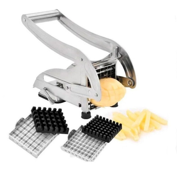Ручная картофелерезка Potato Chipper из нержавеющей стали для нарезки овощей