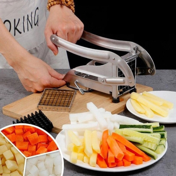 Ручная картофелерезка Potato Chipper из нержавеющей стали для нарезки овощей