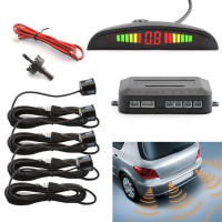 Парковочная система на 4 датчика парковки Assistant Parking Sensor парктроник Black