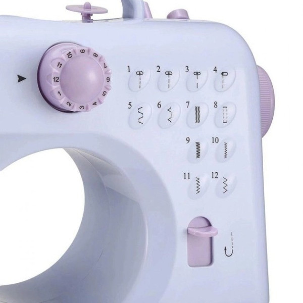 Электромеханическая швейная машинка SEWING MACHINE FHSM-505 с 12 функциями, 2 режимами работы и подсветкой