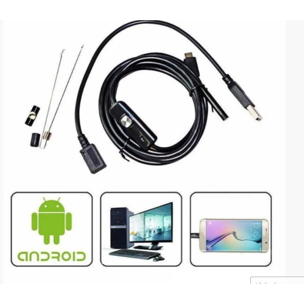 Ендоскопічна  спідн, USB з підсвіткою Endoscope camera 2 meter 7mm App ios and android