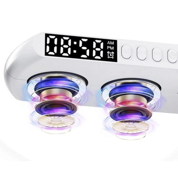 Настольный светодиодный ночник с RGB подсветкой и беспроводной зарядкой Happy Light Light Sound Machine 24см