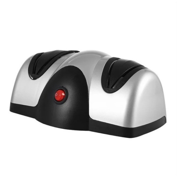 Электрическая точилка KNIFE SHARPENER для ножей и ножниц большая двойная для кухни