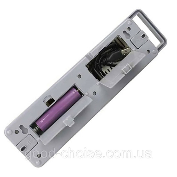 Фонарь аккумуляторный KD-830 с LED лампой, 1200 мА·ч и выдвижной ручкой, зарядка USB