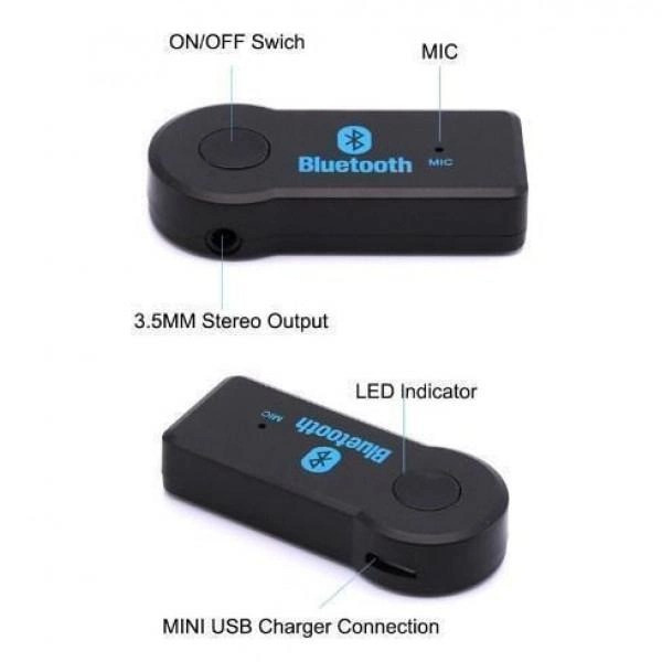 Автомобильный Bluetooth ресивер AUX BT350 с FM модулятором и адаптером 350BT