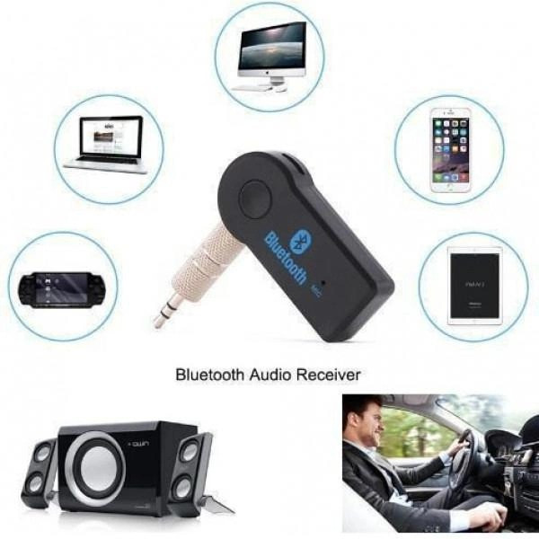 Автомобильный Bluetooth ресивер AUX BT350 с FM модулятором и адаптером 350BT