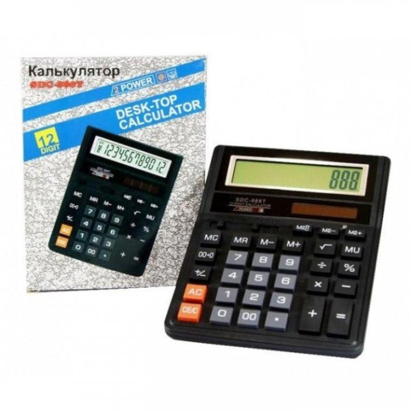 Настольный бухгалтерский калькулятор UKC KK 888T с базовыми функциями для учёта