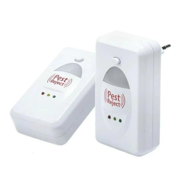 Ультразвуковой отпугиватель Pest Reject pro в розетку для мышей, кротов и насекомых, до 200 м²