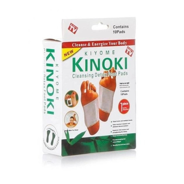 Пластырь для ступней KINOKI детокс с очищающим эффектом, упаковка 10 шт.