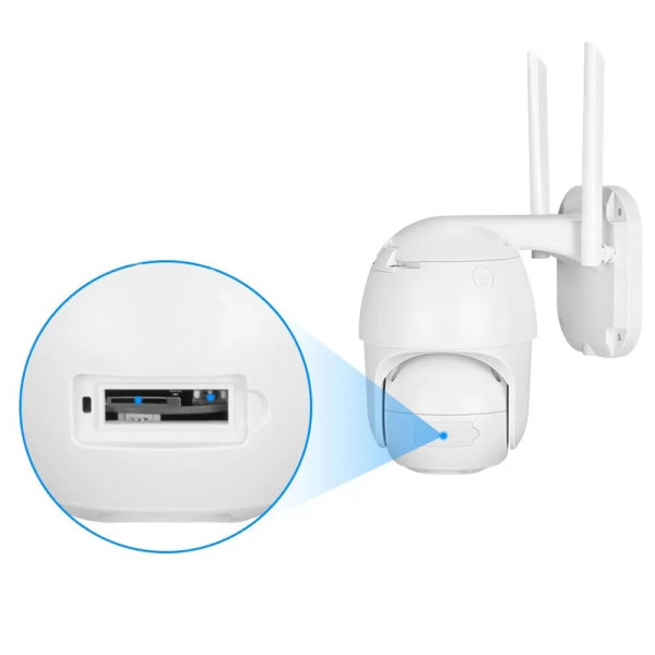 Уличная поворотная IP камера видеонаблюдения SmartHD Outdoor WiFi PTZ FHD 1080p с датчиком движения и режимом
