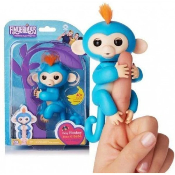 Интерактивная умная игрушка обезьянка Fingerlings Monkey для детей