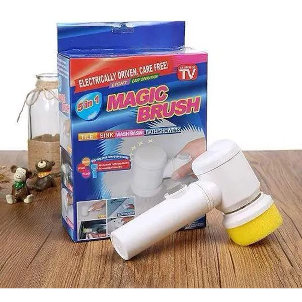 Беспроводная электрическая щетка Ason Magic Brush 5 в 1 для уборки плитки и посуды