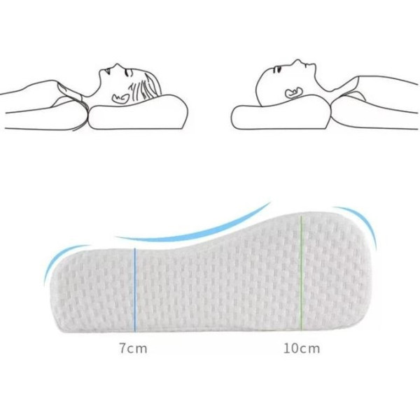 Ортопедическая анатомическая подушка для сна Memory Pillow с эффектом памяти, гипоаллергенная