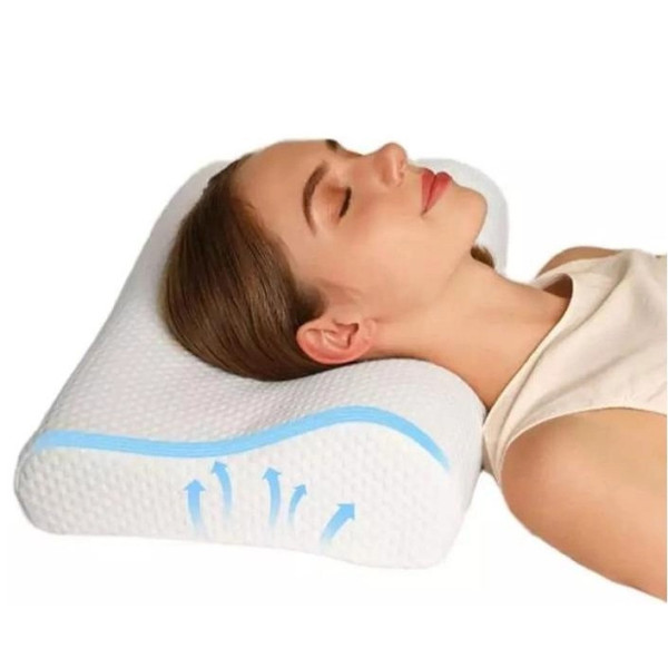 Ортопедическая анатомическая подушка для сна Memory Pillow с эффектом памяти, гипоаллергенная