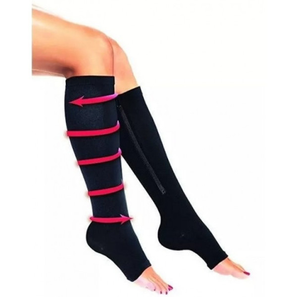 Компрессионные гольфы Zip Sox с молнией для профилактики и лечения варикоза