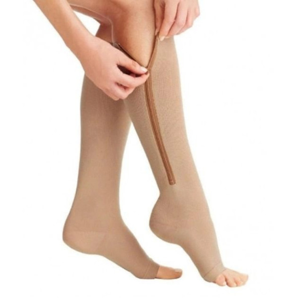 Компрессионные гольфы Zip Sox с молнией для профилактики и лечения варикоза