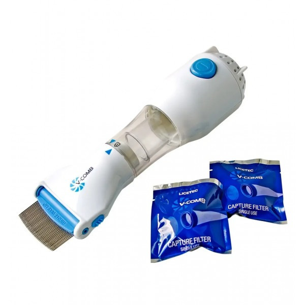 Электрическая расческа Licetec V-comb для удаления вшей и лечения педикулеза